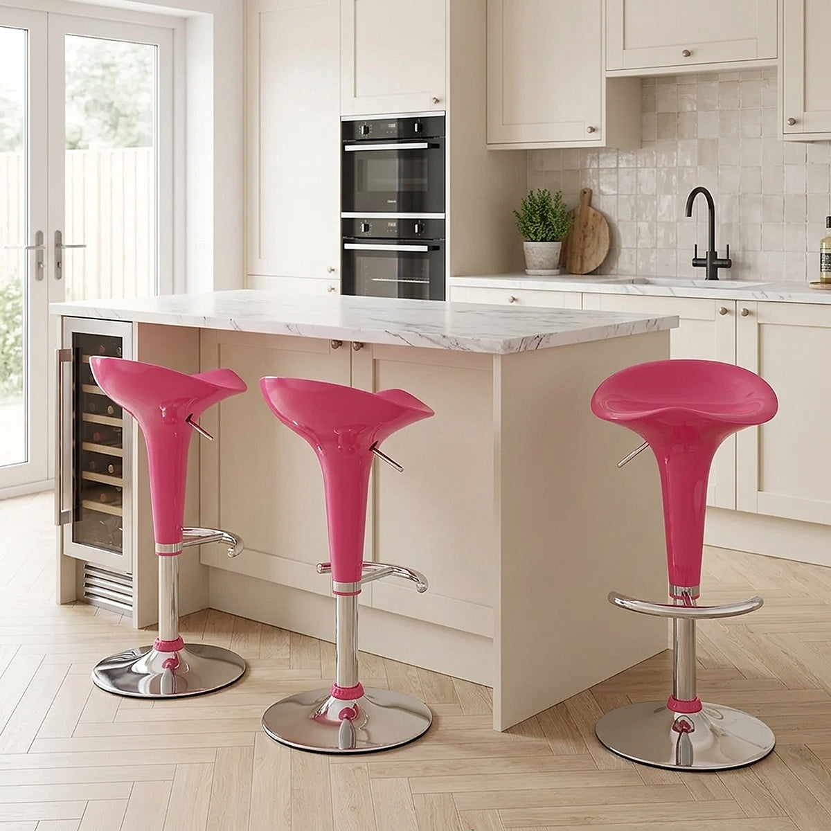 Gloss Coco Bar Stool Pink
