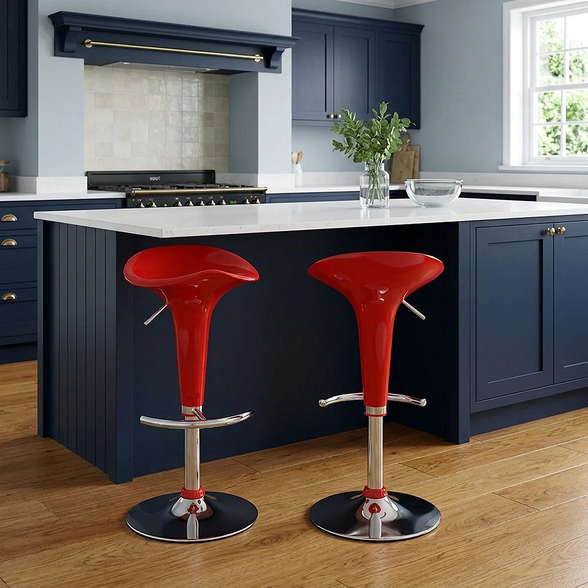 Gloss Coco Bar Stool Red
