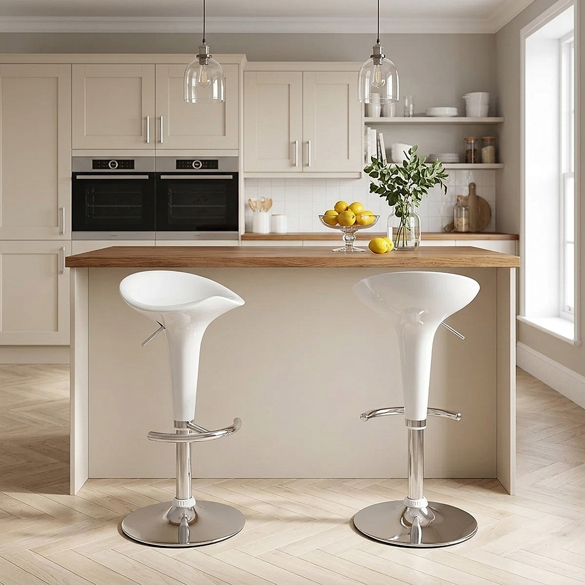 Gloss Coco Bar Stool White