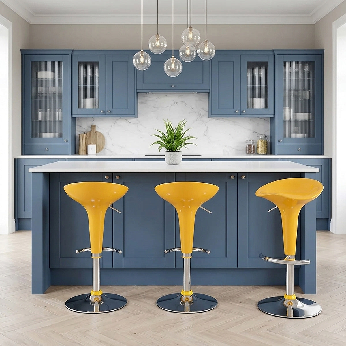 Gloss Coco Bar Stool Yellow