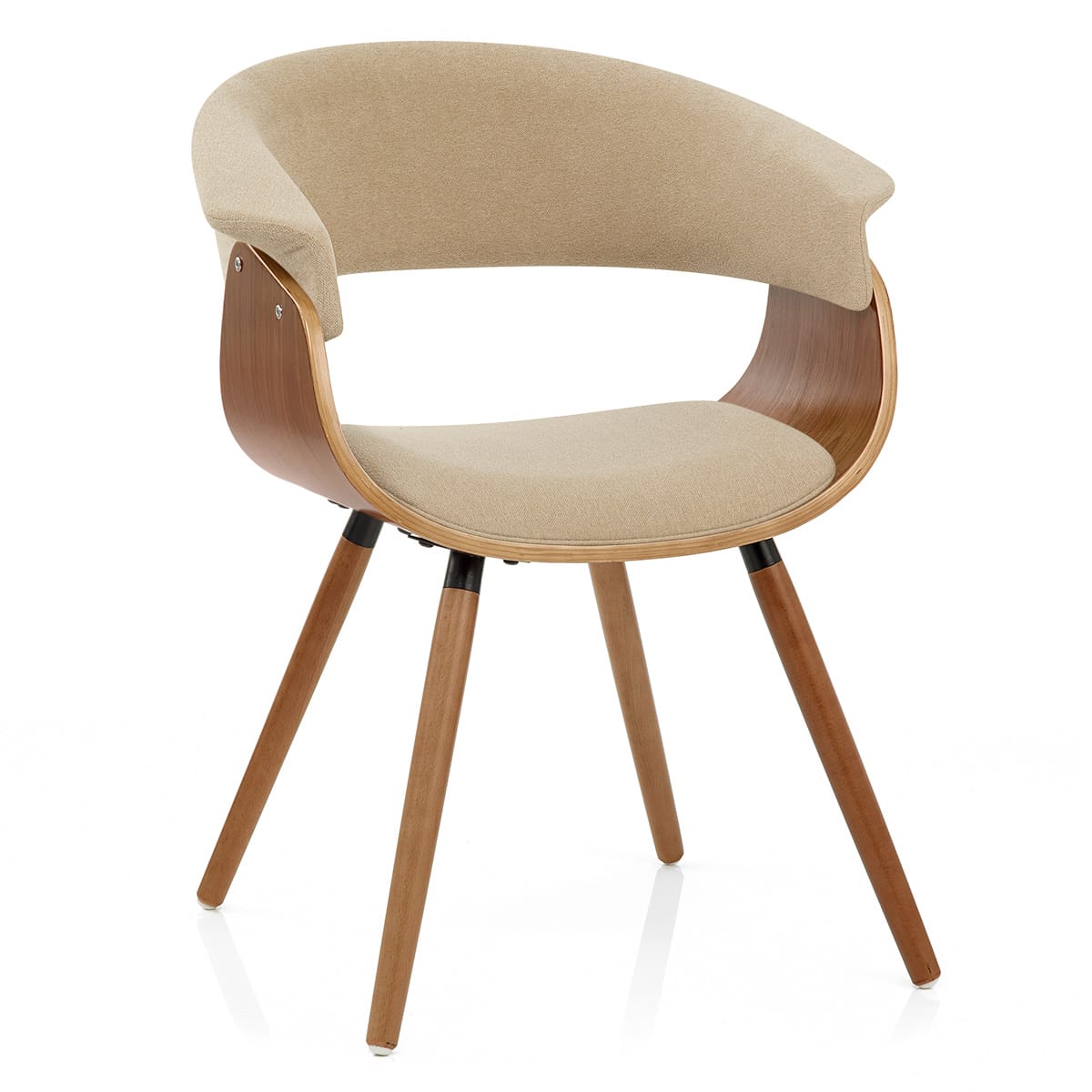 Grafton Dining Chair Walnut & Beige
