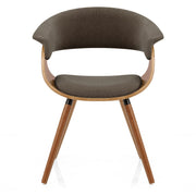 Grafton Dining Chair Walnut & Brown