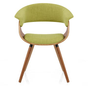 Grafton Dining Chair Walnut & Green