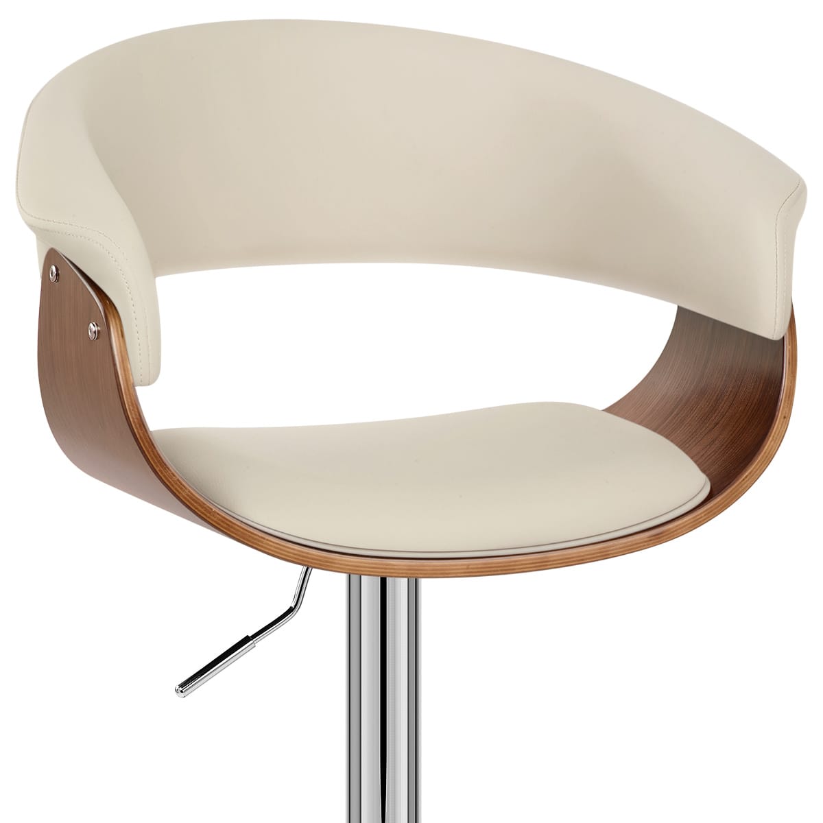 Grafton Stool Walnut & Cream