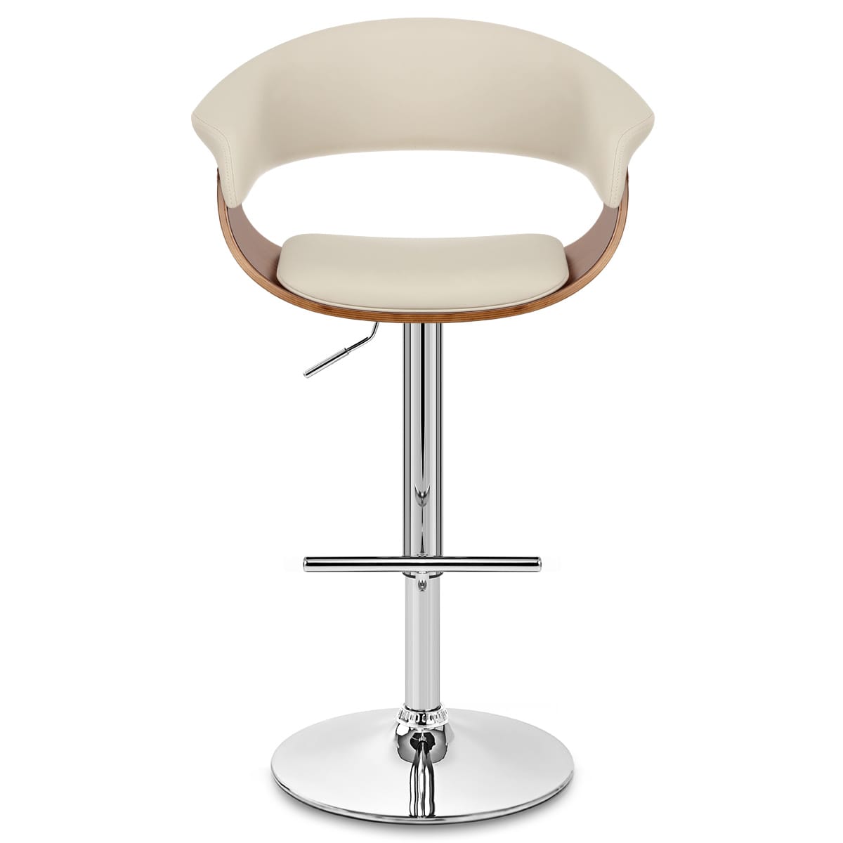 Grafton Stool Walnut & Cream