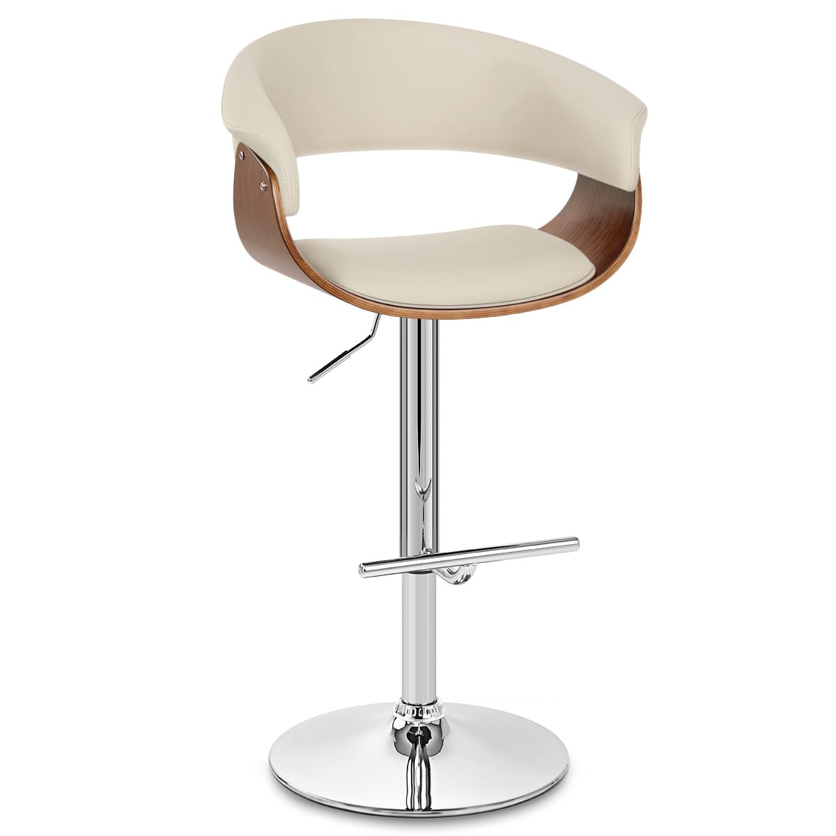 Grafton Stool Walnut & Cream