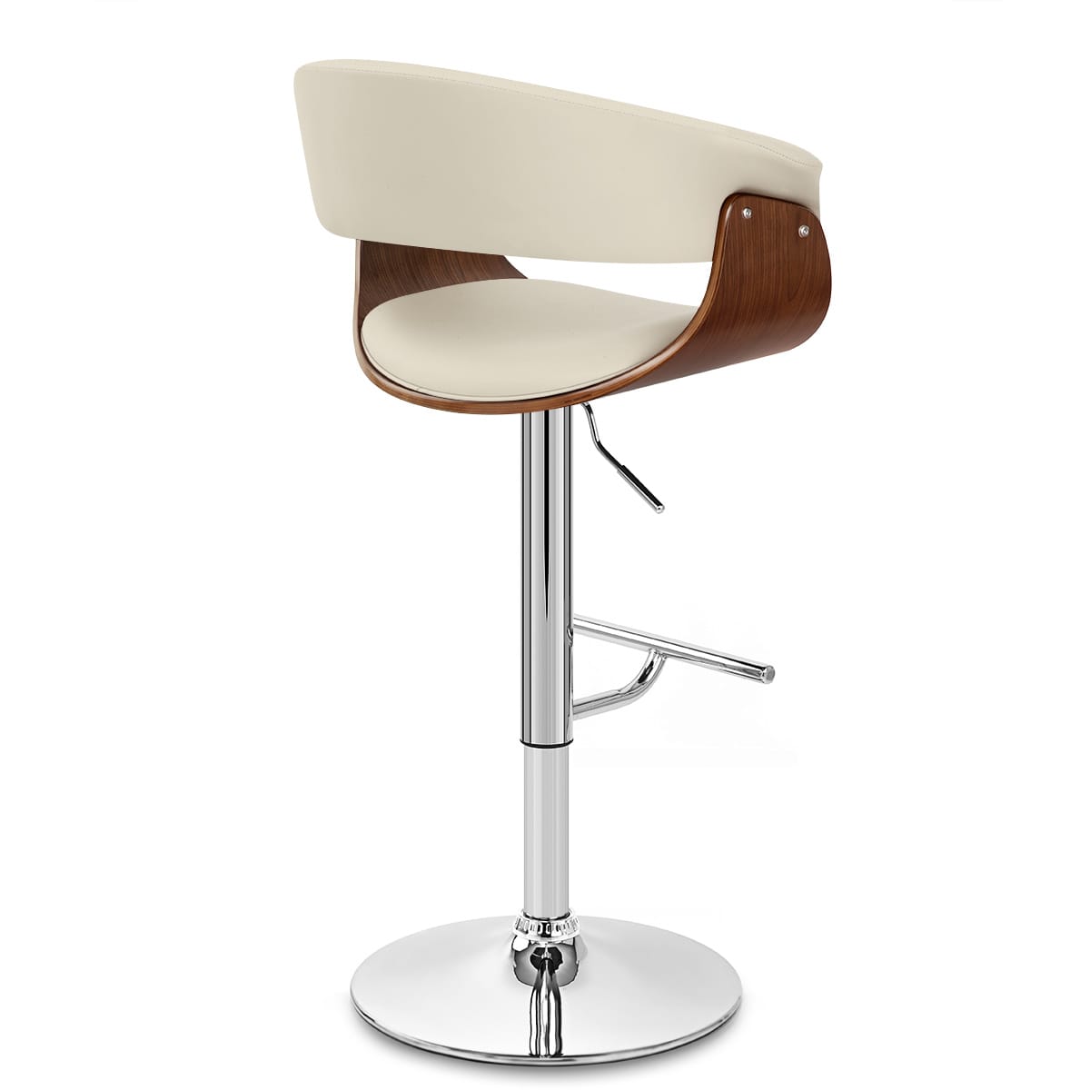 Grafton Stool Walnut & Cream