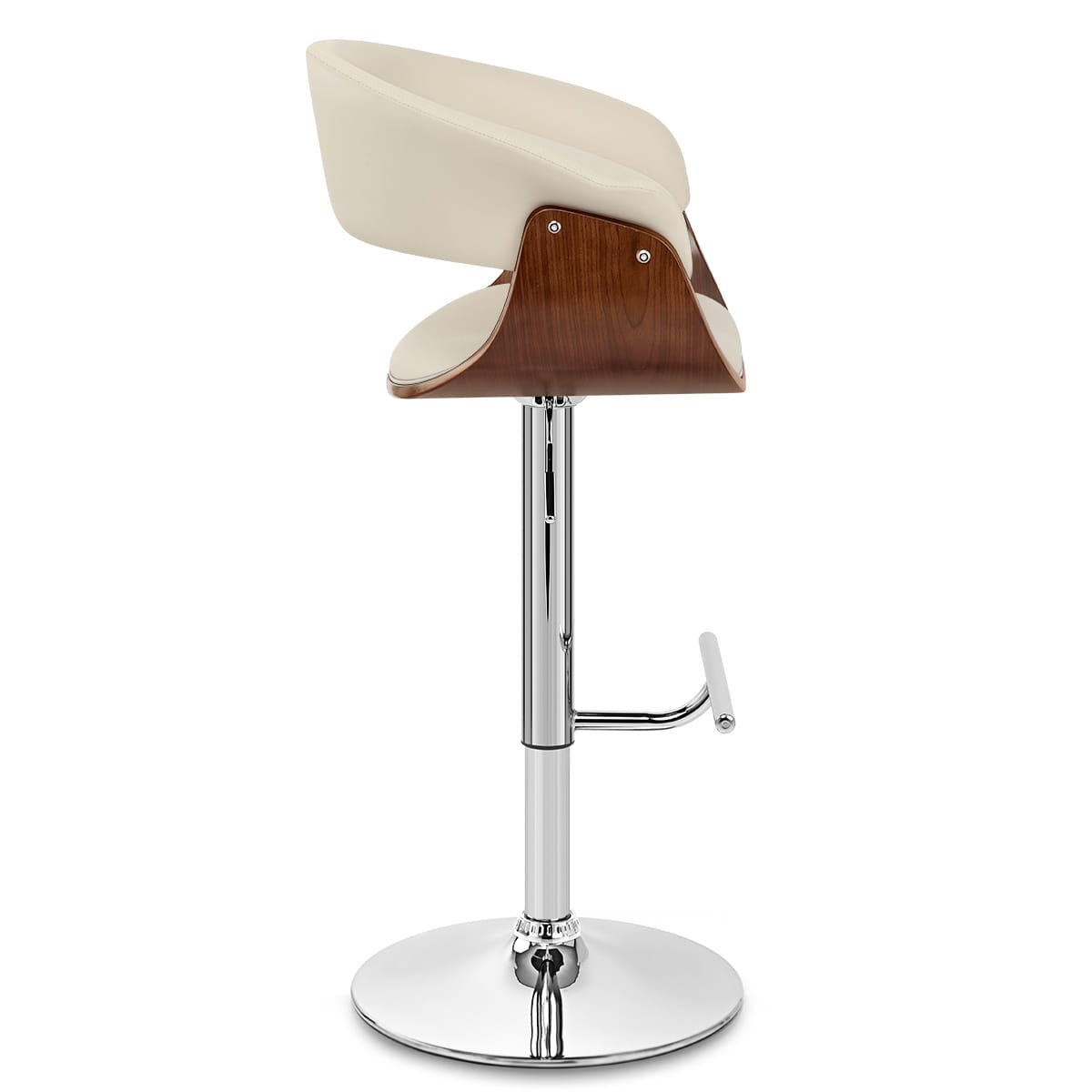 Grafton Stool Walnut & Cream