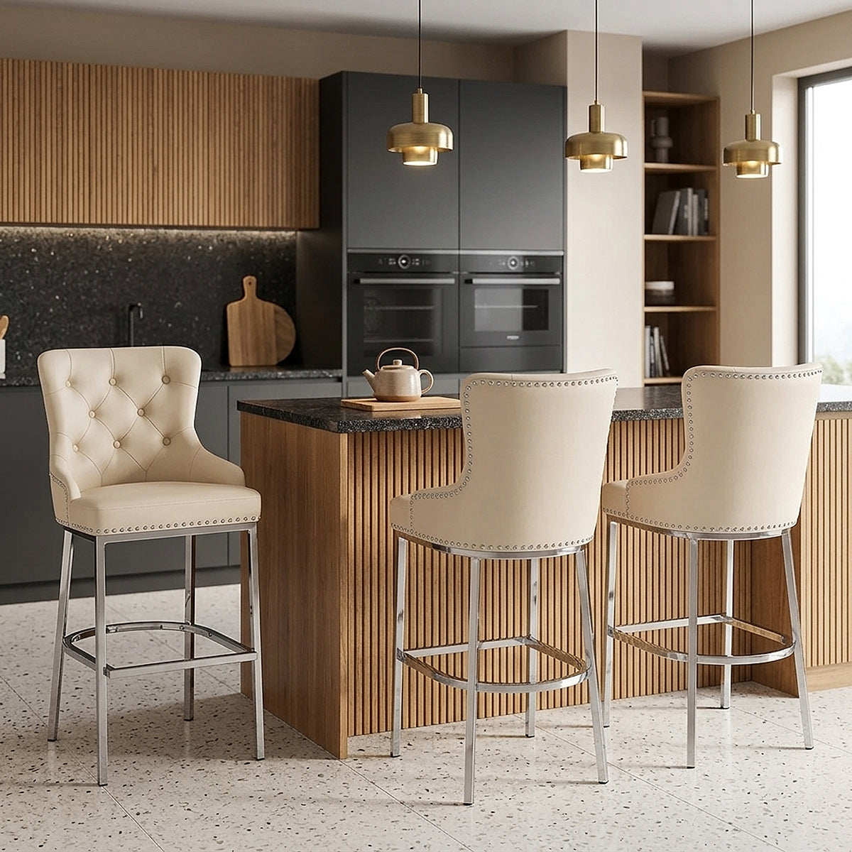 Grange Bar Stool Cream