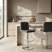 Grid Bar Stool Black