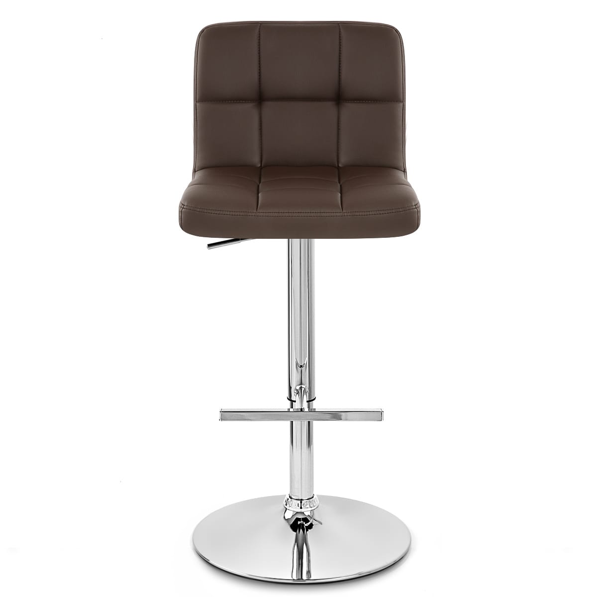 Grid Bar Stool Brown