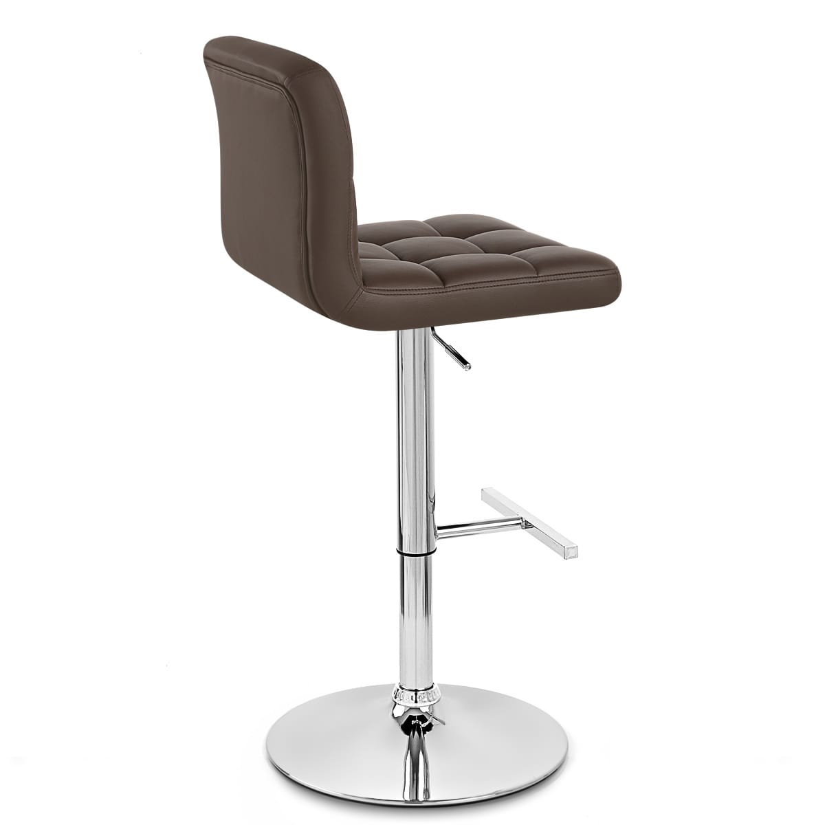 Grid Bar Stool Brown