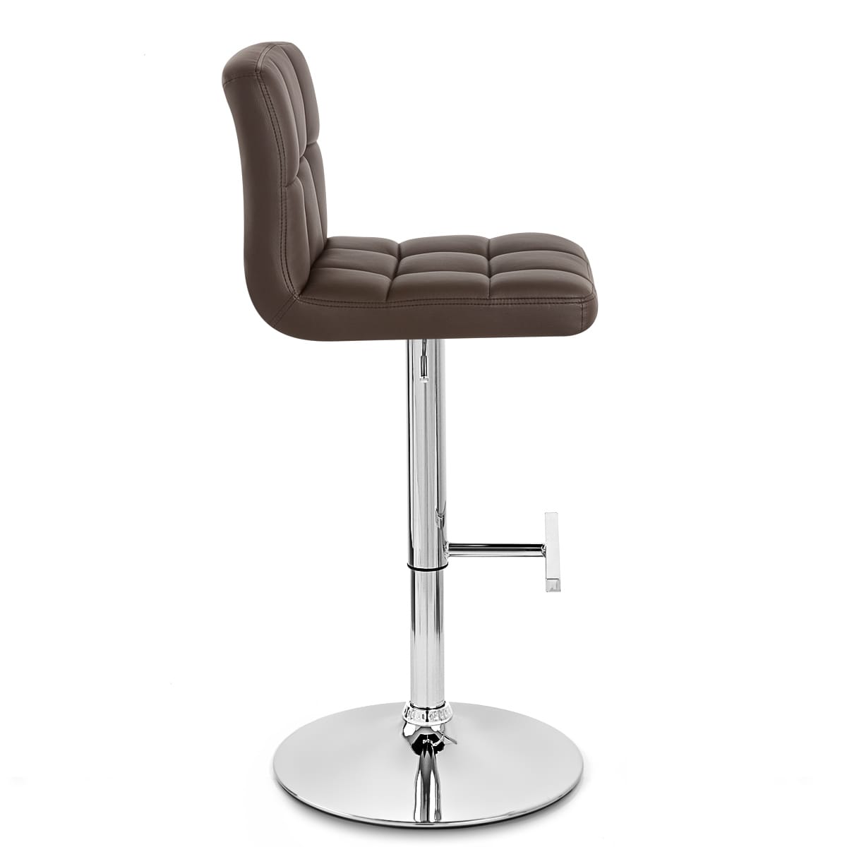 Grid Bar Stool Brown