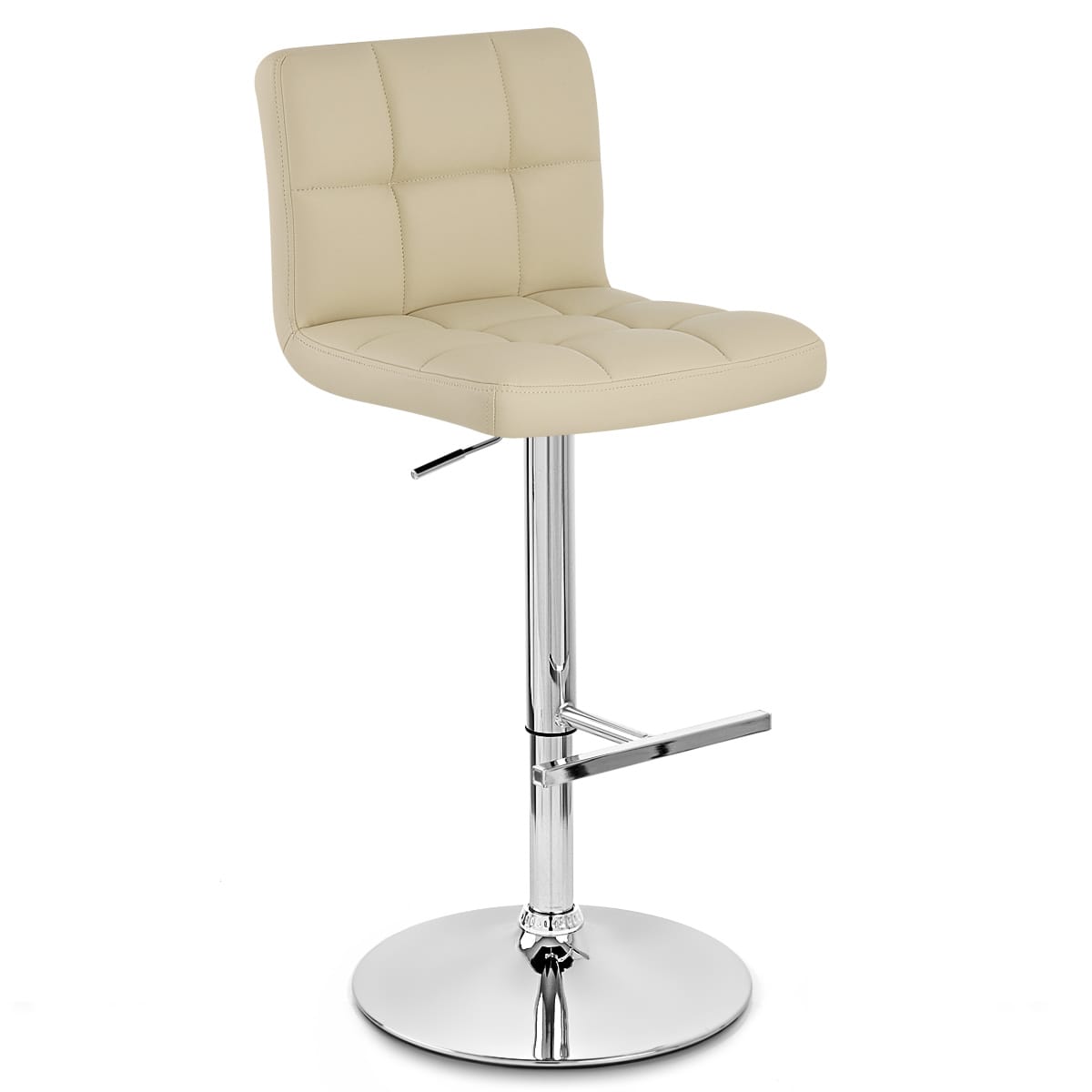 Grid Bar Stool Cream