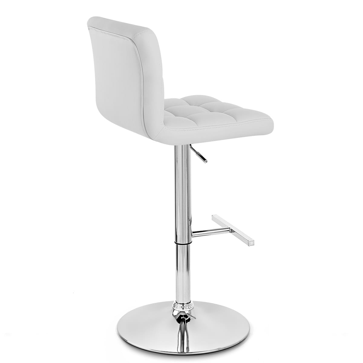 Grid Bar Stool White
