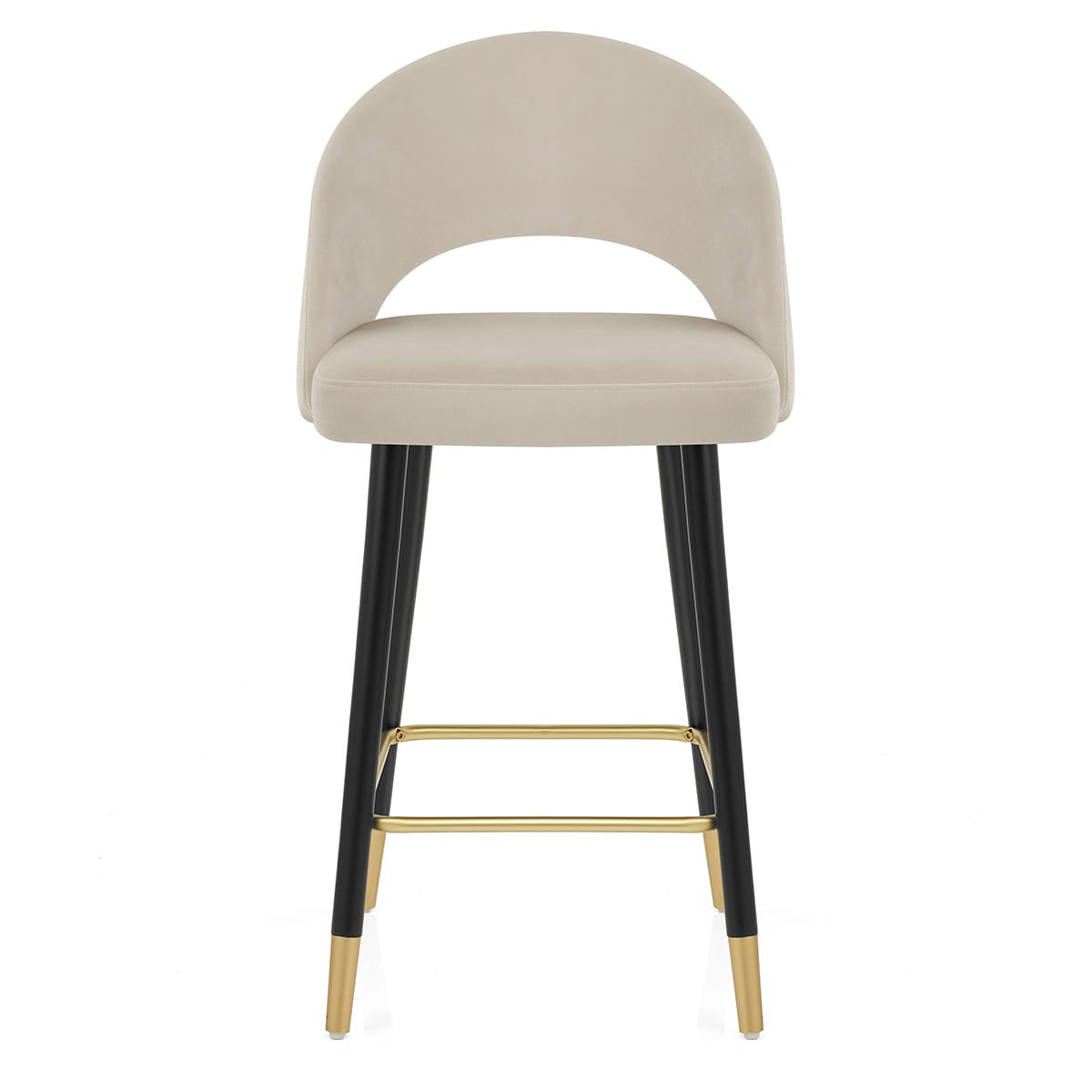 Halo Bar Stool Champagne Velvet