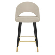 Halo Bar Stool Champagne Velvet