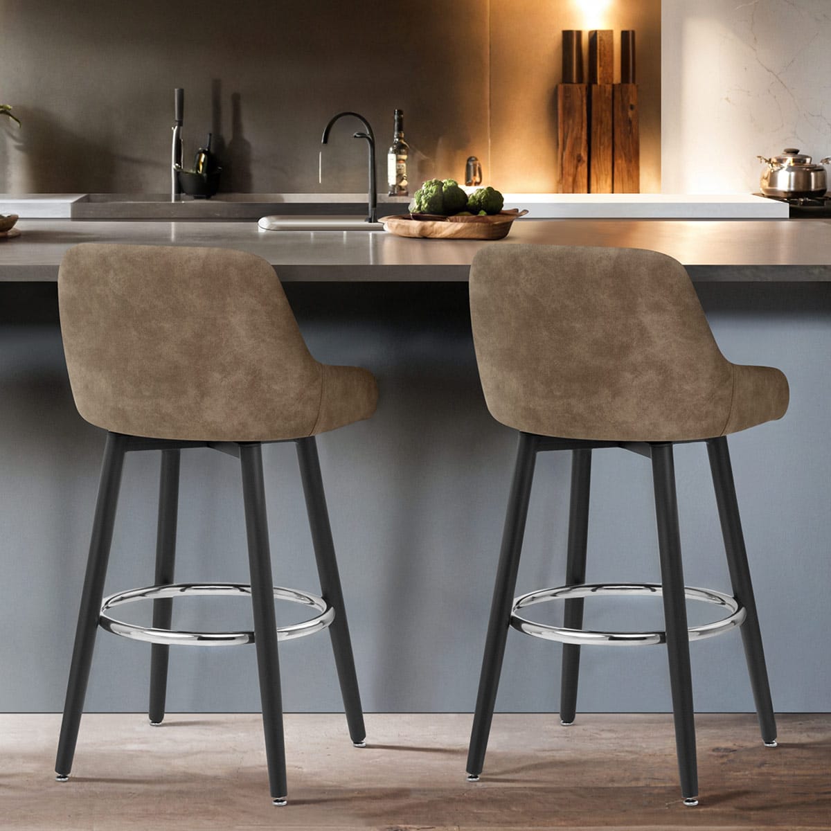 Hamilton Bar Stool Antique Brown