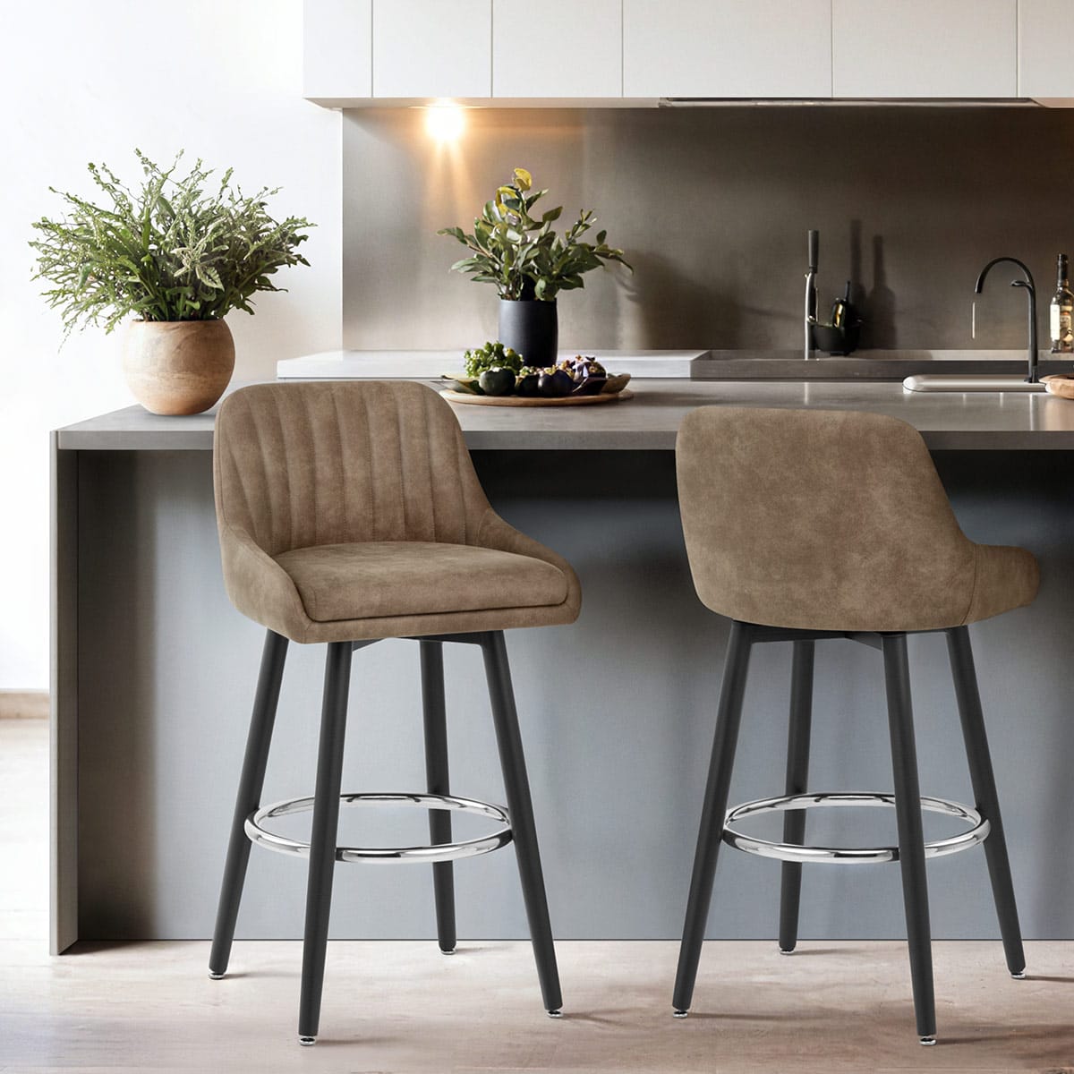 Hamilton Bar Stool Antique Brown