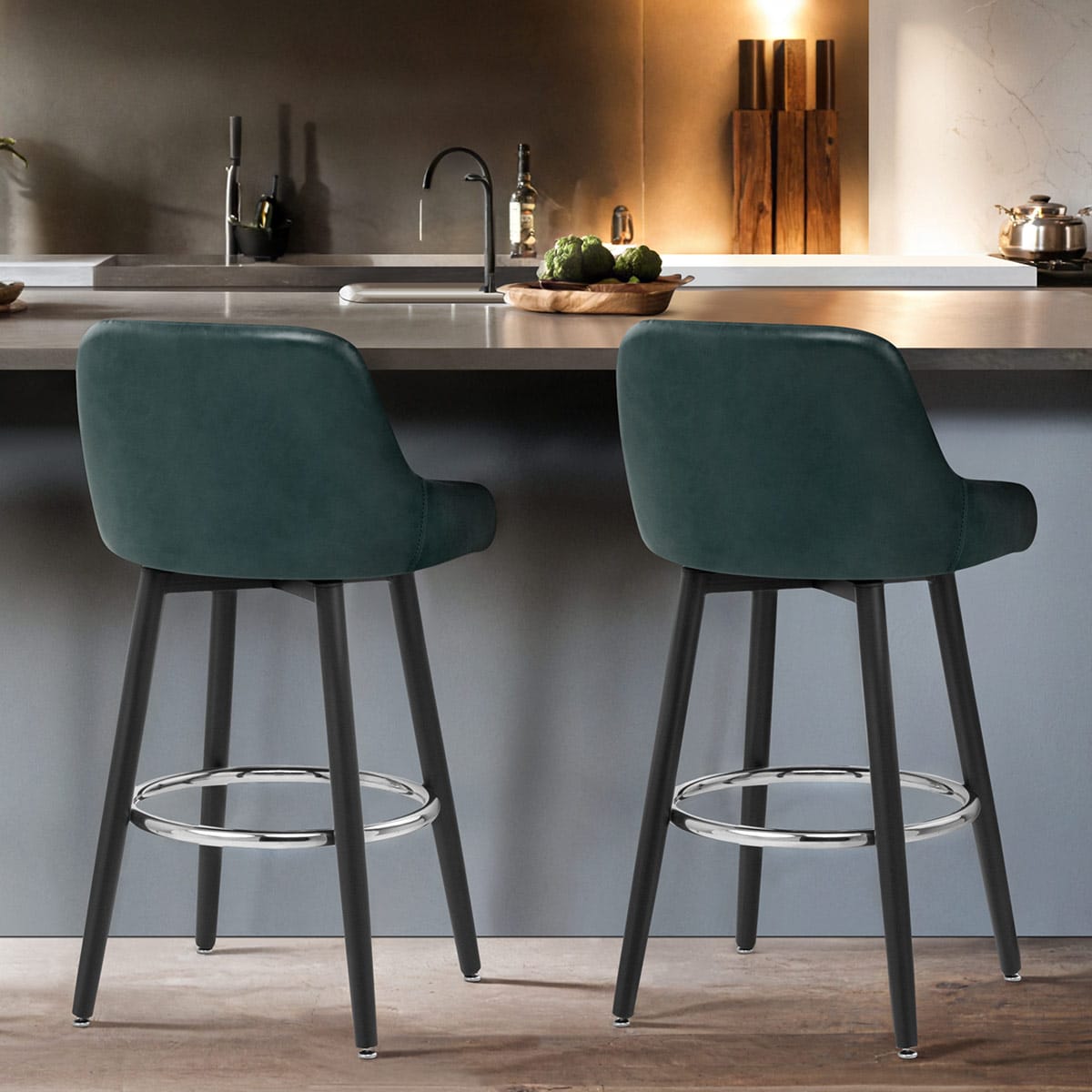 Hamilton Bar Stool Antique Green