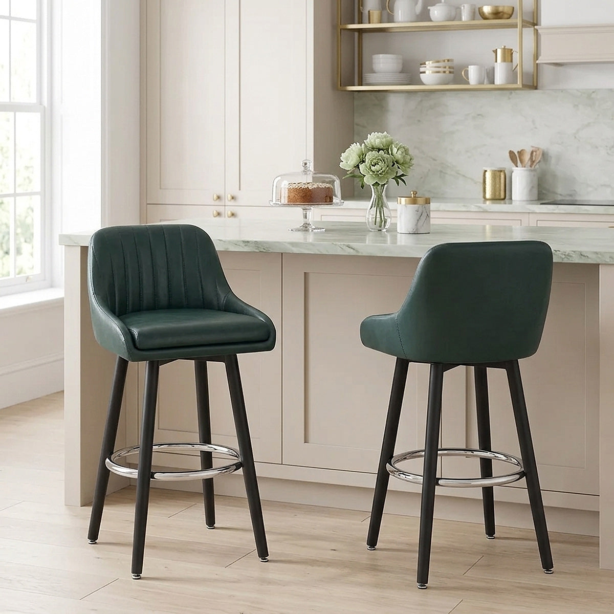 Hamilton Bar Stool Antique Green