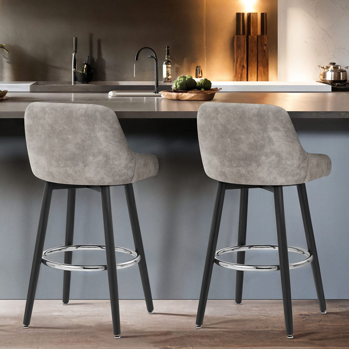 Hamilton Bar Stool Antique Grey