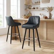 Hamilton Bar Stool Antique Midnight Blue