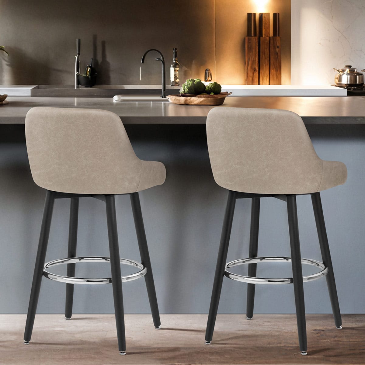 Hamilton Bar Stool Antique Taupe