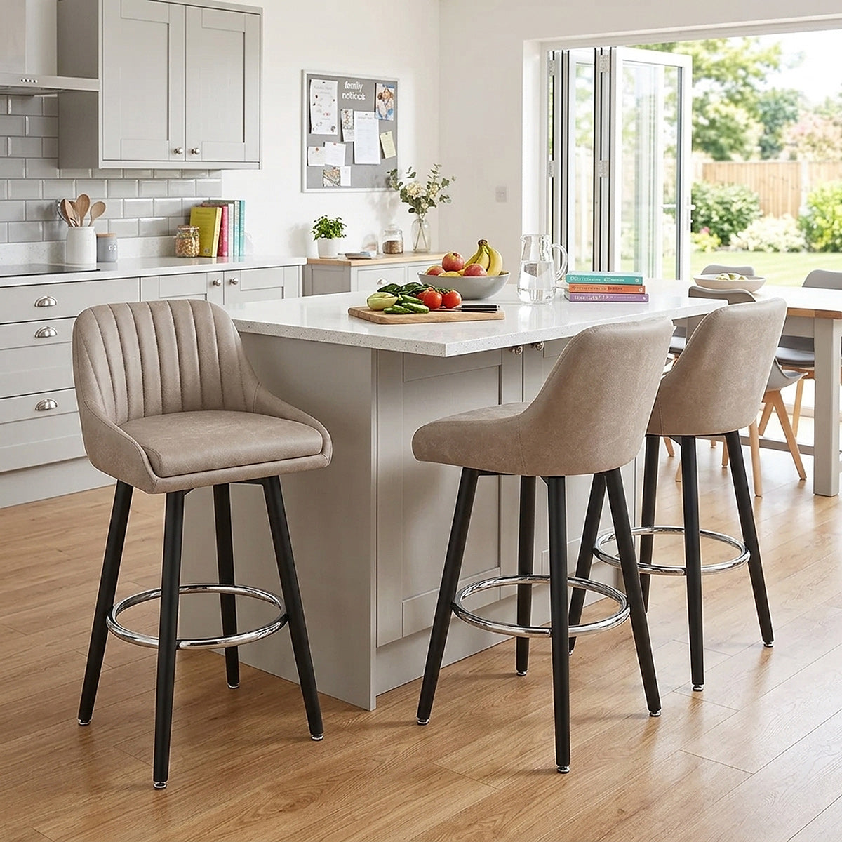 Hamilton Bar Stool Antique Taupe