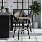 Hamilton Bar Stool Antique Charcoal