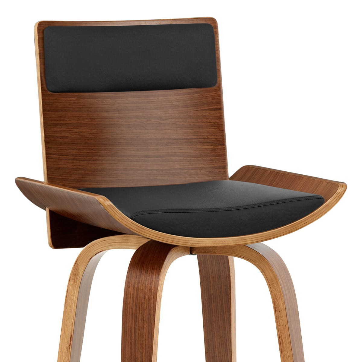Harper Bar Stool Walnut & Black