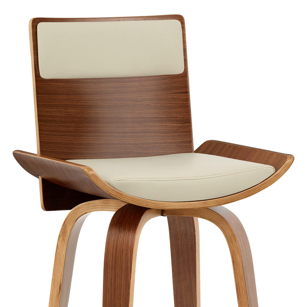 Harper Bar Stool Walnut & Cream