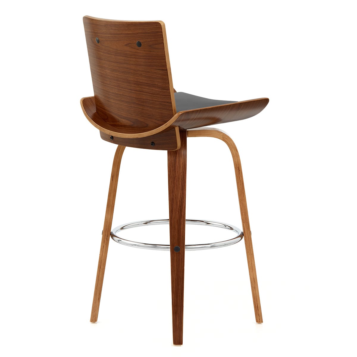 Harper Bar Stool Walnut & Black