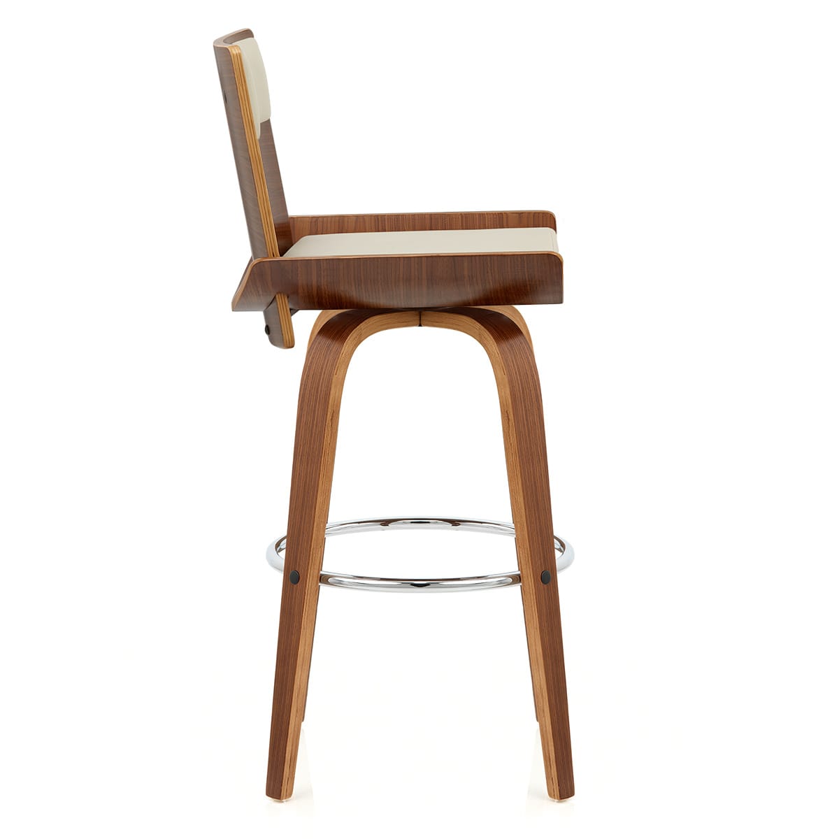 Harper Bar Stool Walnut & Cream
