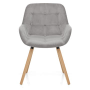 Harris Dining Chair Grey Velvet