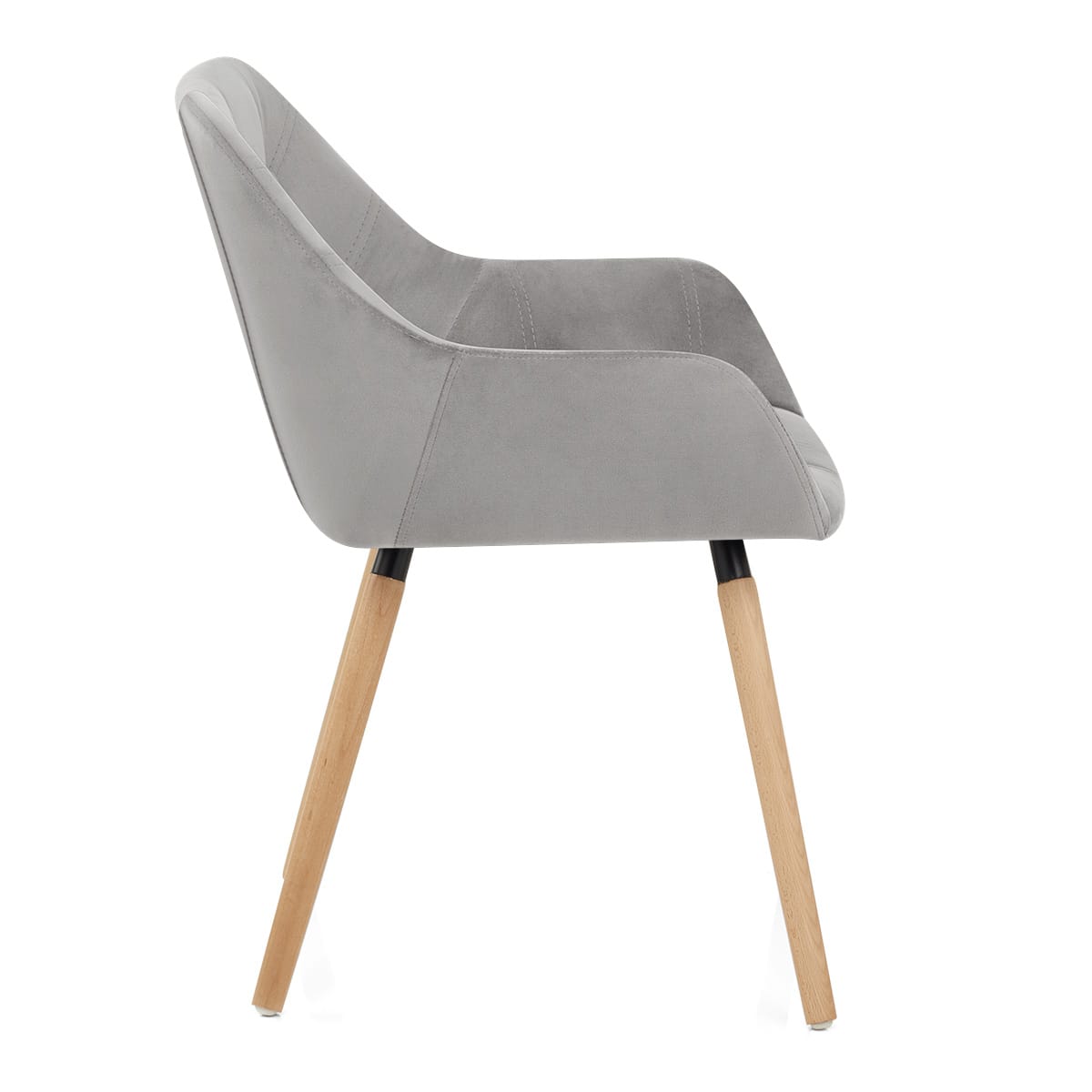Harris Dining Chair Grey Velvet