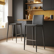 Healey Kitchen Stool Dark Grey