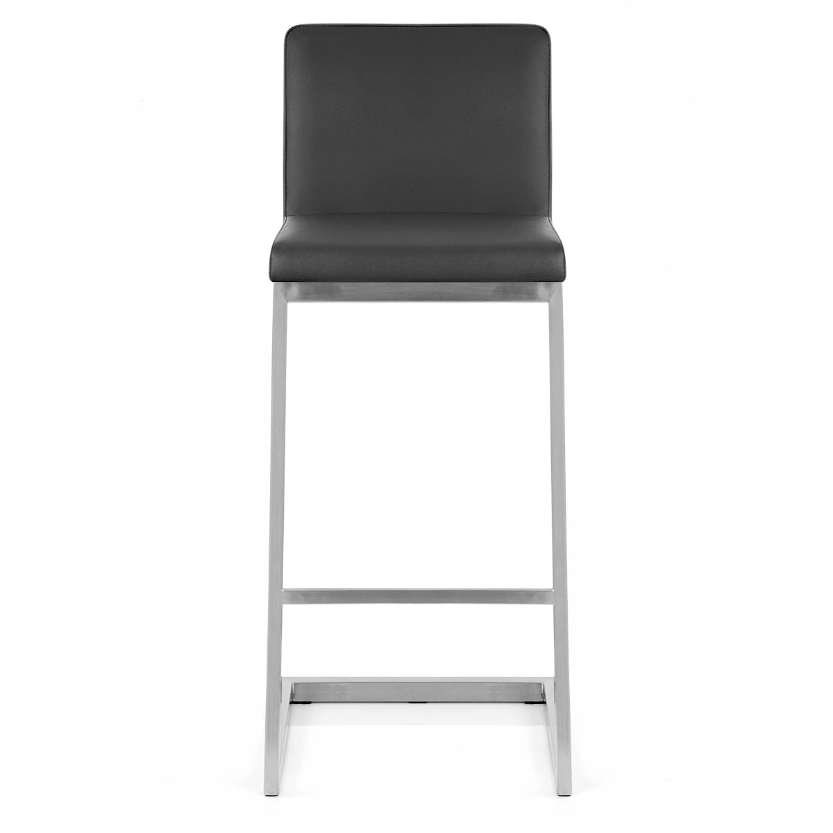 High Ace Brushed Stool Black