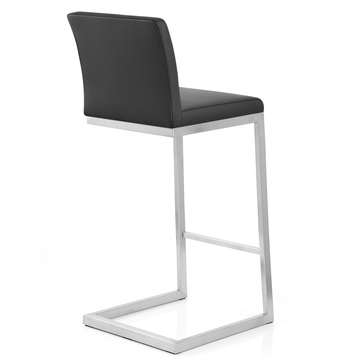 High Ace Brushed Stool Black