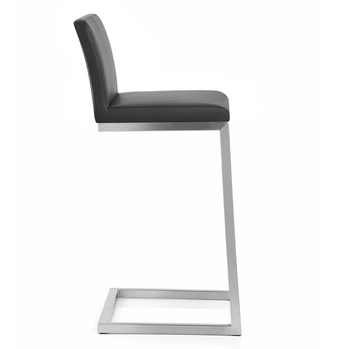 High Ace Brushed Stool Black