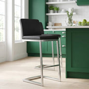 High Ace Brushed Stool Black