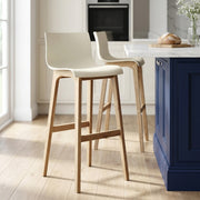 High Drift Oak & Cream Bar Stool