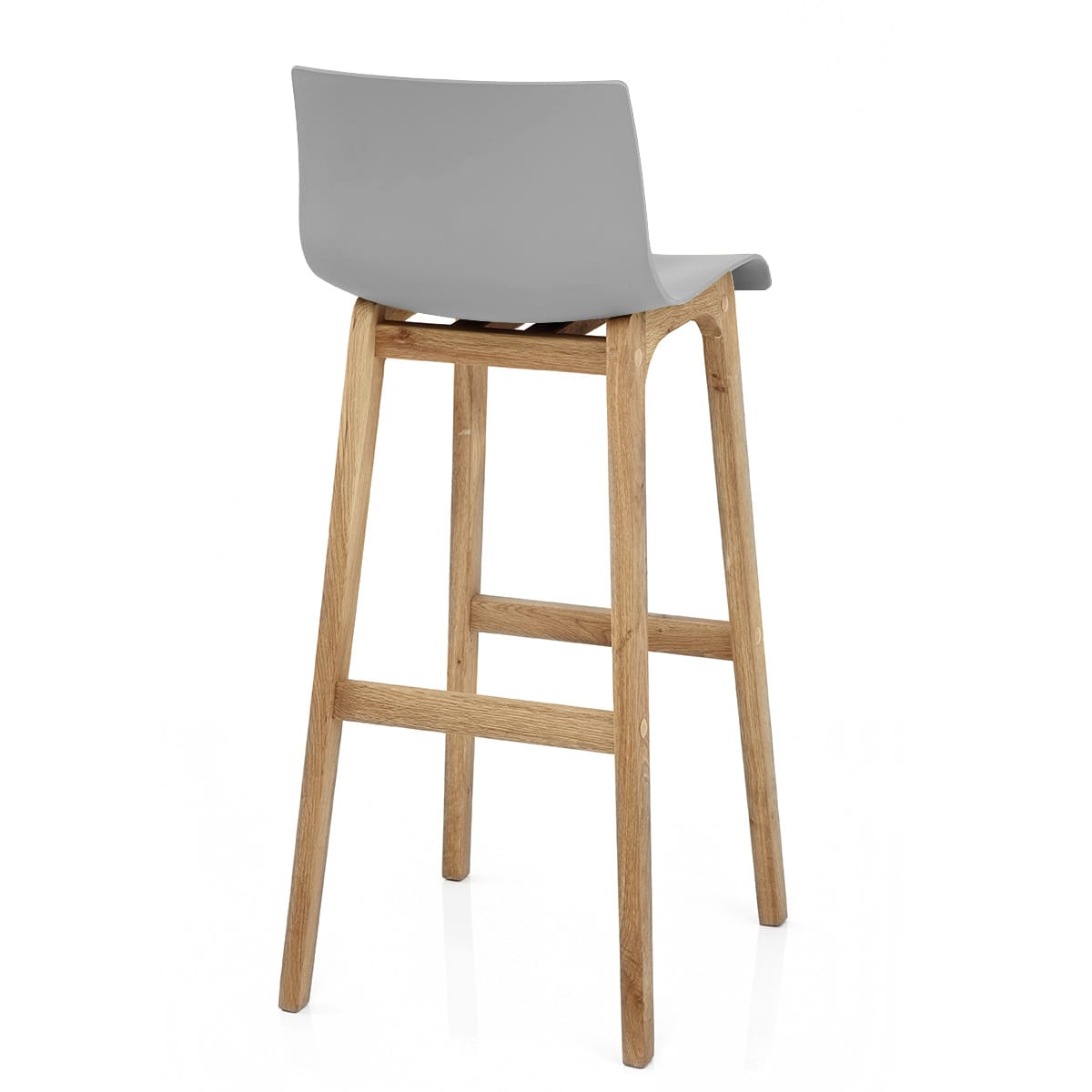 High Drift Oak & Grey Bar Stool