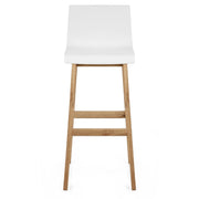 High Drift Oak & White Bar Stool