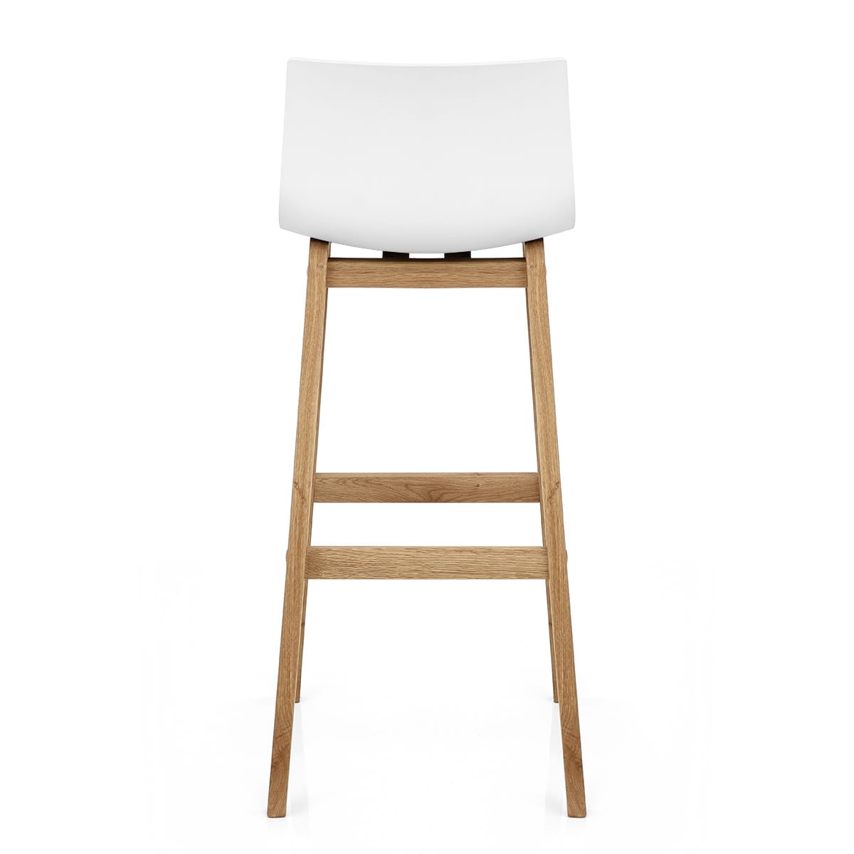 High Drift Oak & White Bar Stool