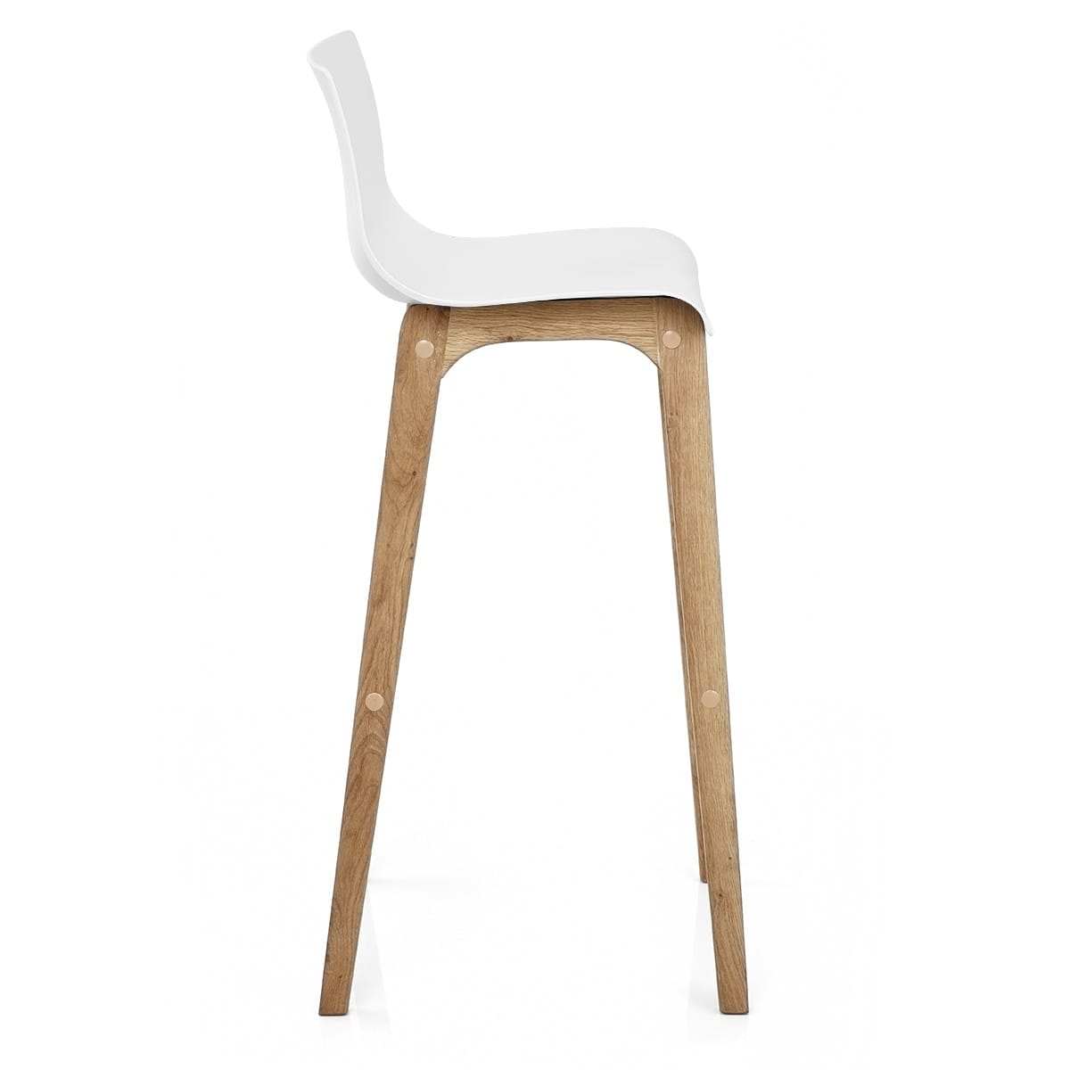 High Drift Oak & White Bar Stool