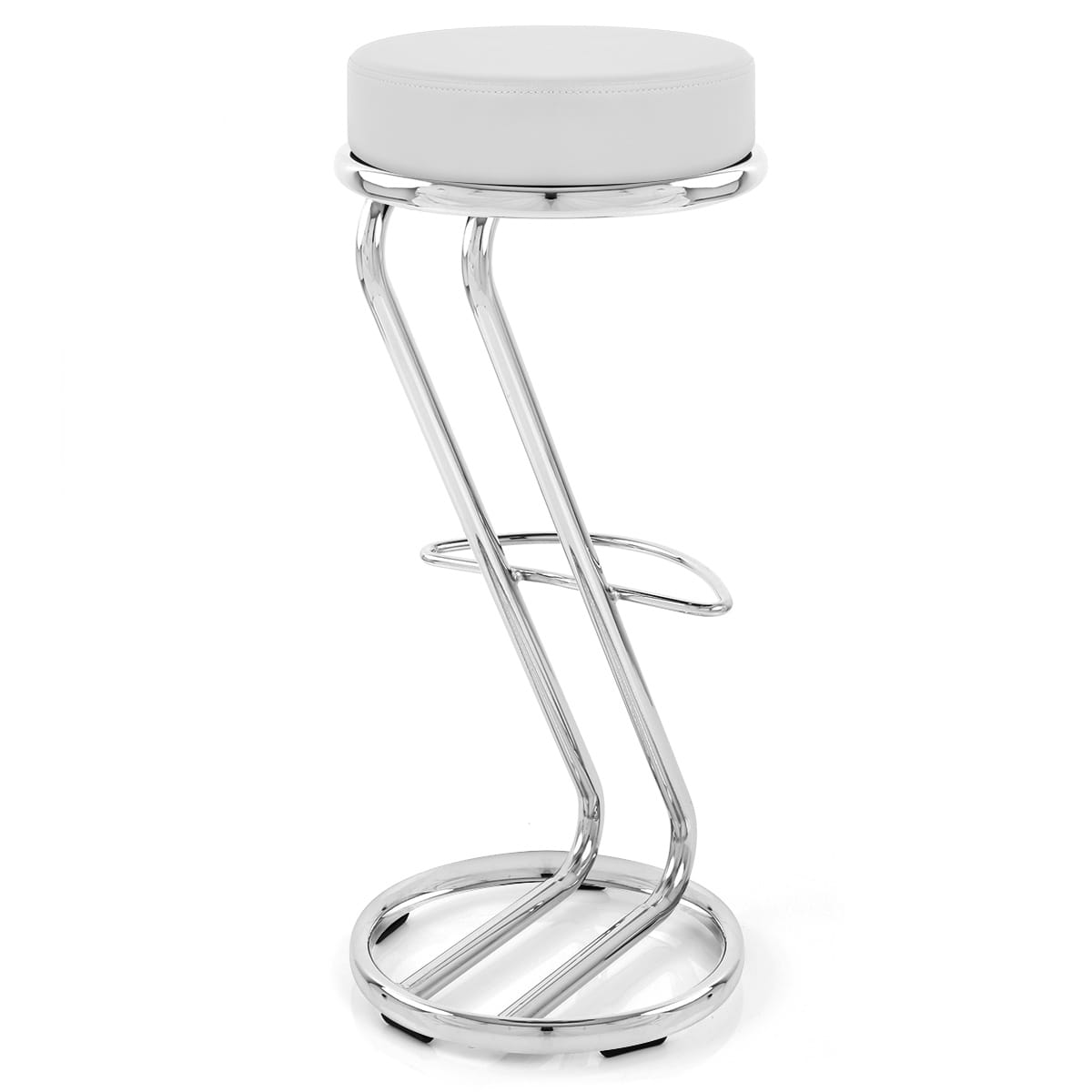 High Zed Bar Stool White