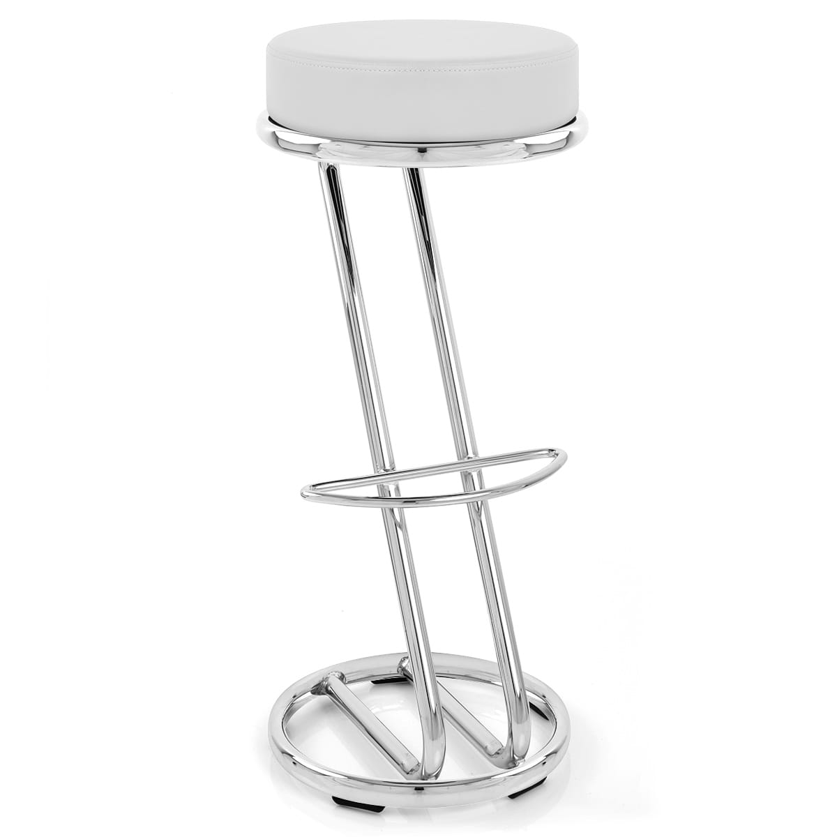 High Zed Bar Stool White