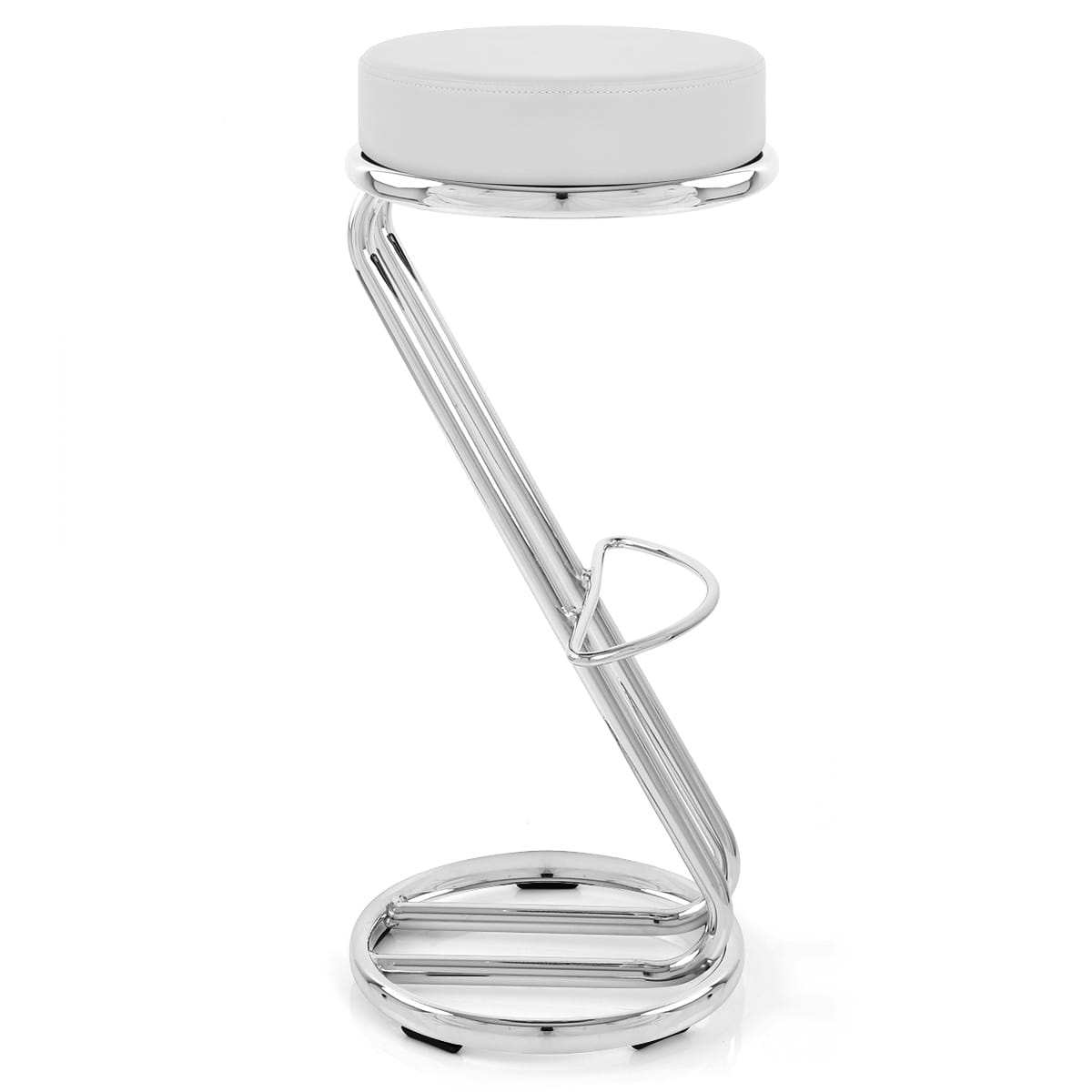 High Zed Bar Stool White