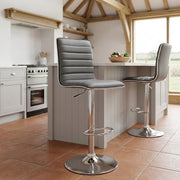 Hiline Bar Stool Grey
